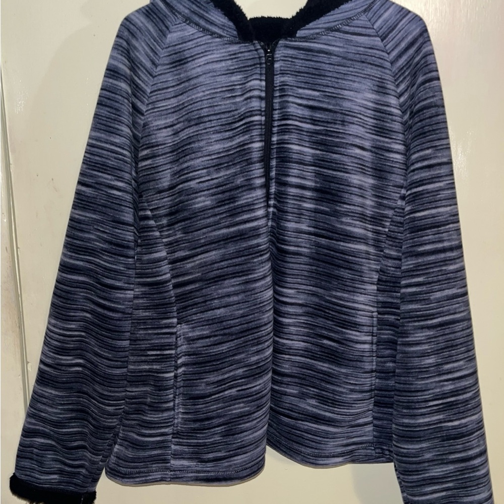 Faded Glory Sherpa Full Zip Hoodie